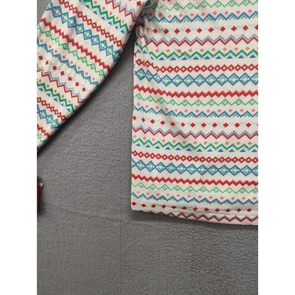 Wondershop Target Womens M Pajama Top Henley Fair Isle Holiday Sleep Shirt New